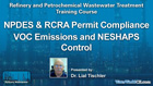 NPDES & RCRA Permit Compliance  /  VOC Emissions and NESHAPS Control course cover