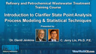 Introduction to Clarifier State Point Analysis / Process Modeling & Statistical Techniques course cover